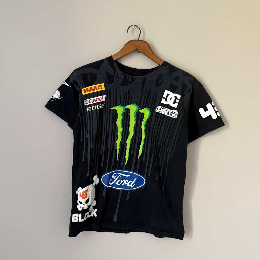 Vintage DC Ken Block 43 Monster Energy Ford Racing T-Shirt Small